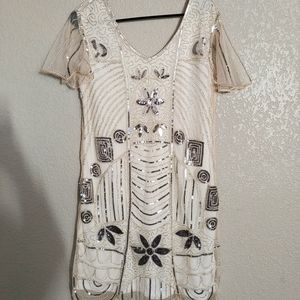 Sequins vintage-like dress